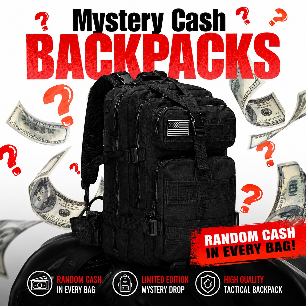 LIMITED* Mystery Cash Backpacks