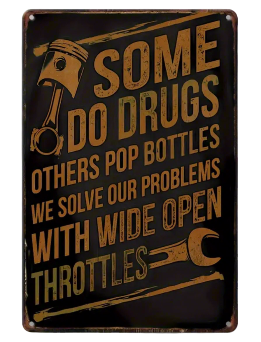 Wide Open Throttles Sign