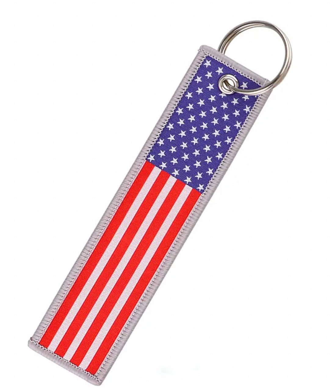 American Flag Keytag
