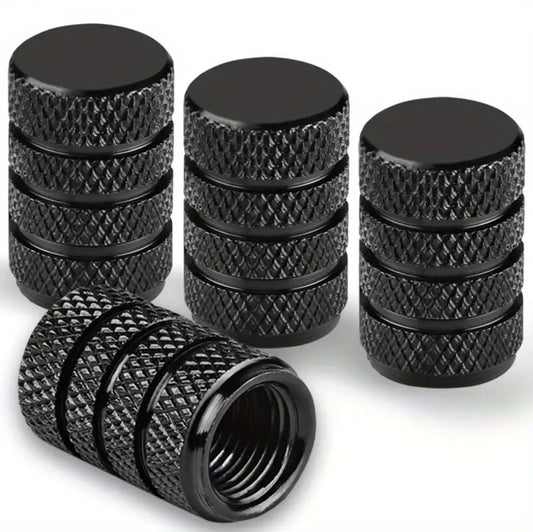 Aluminium Valve Stem Caps - 4ct