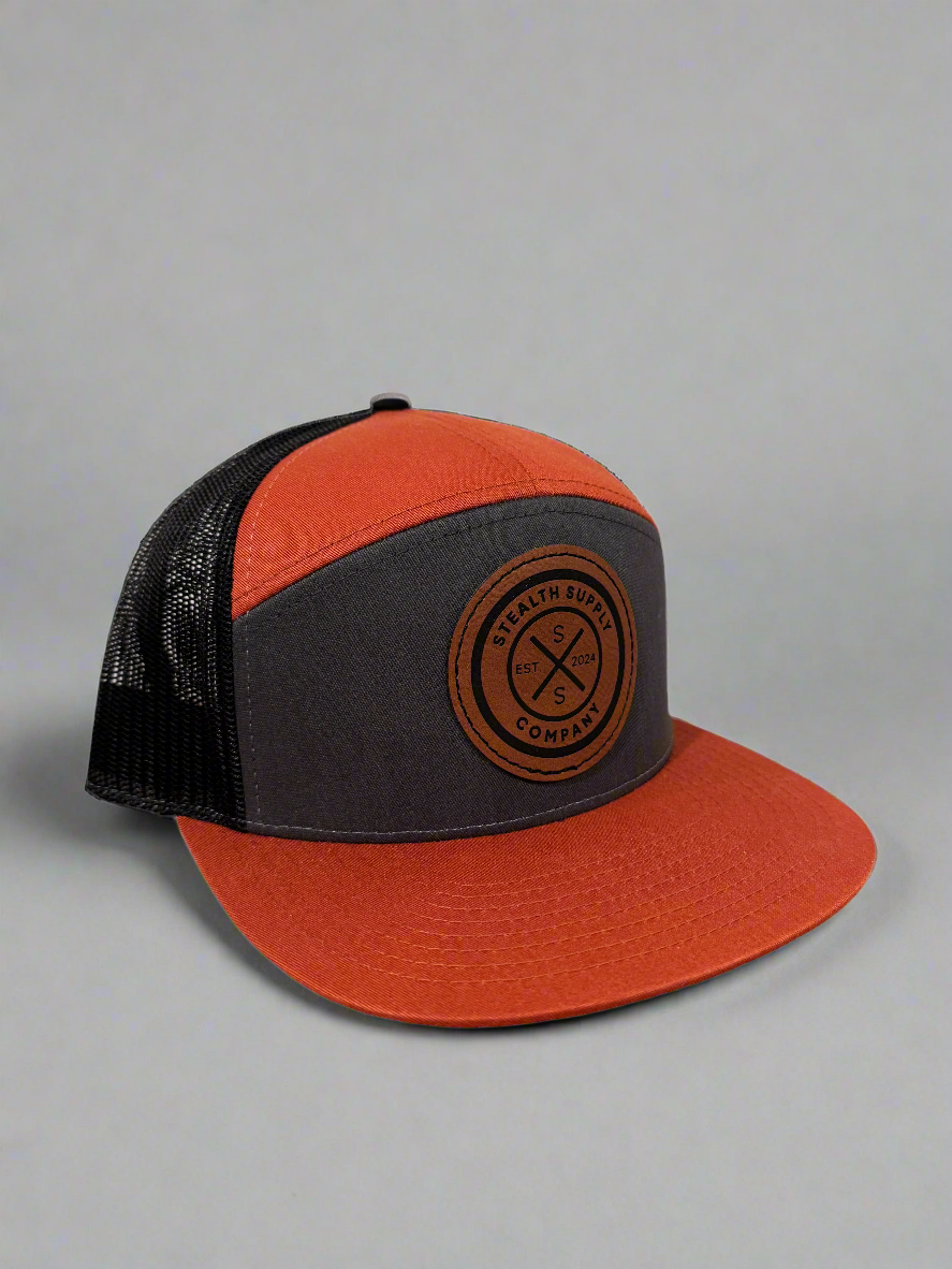 Stealth Supply Co. Leather Patch Trucker Hat