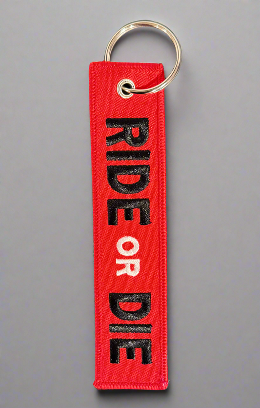 Ride or die keytag